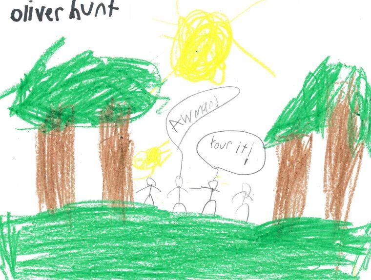 Oliver Hunt, grade 2, Parkside